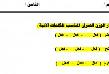 الميزان الصرفى