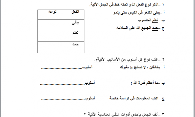 تحديد مستوى العربى